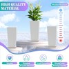 TOAOTBNBO Tall Planters Set of 2, Durable Planter with Drainage Holes and Bottom Tray, Large Plants Pots for Garden and Patio - 4 of 4