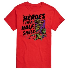 Men's - Teenage Mutant Ninja Turtles Mutant Mayhem - Heroes In A Half Shell Short Sleeve Graphic T-Shirt - 1 of 4