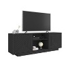 Vynxaria Modern TV Stand - Stylish Media Console for TVs up to 70", Black, 63" Wide - 2 of 4