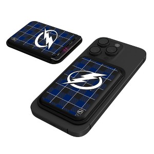 Keyscaper NHL Eastern Conference Teams Plaid Black Magnetic Credit Card Wallet - 1 of 3