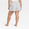 Women's Lace Trim Boxer Pajama Shorts - Colsie™ - 3 of 3