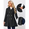 INSPIRE CHIC Women's Winter Long Lapel Collar Double Breast Coats - 2 of 4