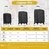 5-Piece Softside Luggage Set,Expandable Lightweight Suitcases with Spinner Wheels,Travel Duffel Bag and Toiletry Bag (20"/24"/28")-Cuddlewood - 4 of 4