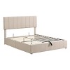 Upholstered Platform Bed with Hydraulic Storage, Modern Frame Bed with Linen Headboard for Bedroom-Baofuwish - 3 of 4