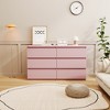 RISOKEYS 6 Drawer Dresser, Modern Chest of Drawers with Wide Storage, for Storage and Organization for Closet, Bedroom, Living Room,Corridor - 2 of 4