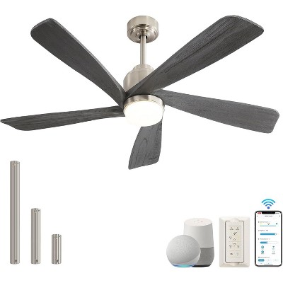 Sofucor 52'' Ceiling Fan with Light and Remote Control for Indoor/Outdoor