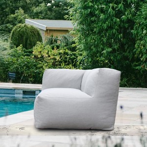 Evita Outdoor Bean Bag Lounger for Adults, Foam Water-Resistant for Outside-35.5*35.3*26.5 Inch - 1 of 4