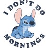 Men's Lilo & Stitch Experiment 626 I Don't Do Mornings T-Shirt - 2 of 4