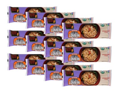 Organic Planet Traditional Whole Wheat Lo Mein Noodles - Case of 12/8 oz