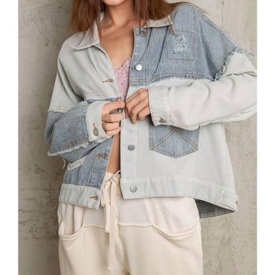 Women's Stripe Mixed Shirt - POL