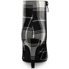 Allegra K Women's Plaid Pointed Toe Side Zip Stiletto Heel Ankle Boots - 4 of 4