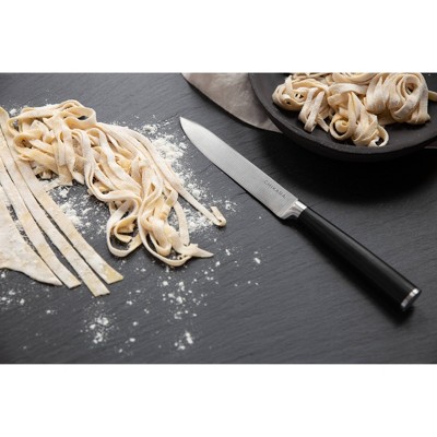 GINSU Bamboo Chikara 8pc Bamboo Block Set: Stainless Steel Knife Set, Comfort-Grip Handle, Rust-Resistant, Hand Wash