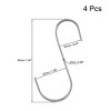 Unique Bargains Stainless Steel Kitchen Room Multiple Uses S Shape Hooks 4 Pcs - 2 of 3