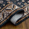 Small Area Rug - 2X3 Entryway Rug, Vintage Machine Washable, Non Slip, Soft Low Pile Indoor Mat, Lightweight for Bathroom Bedroom, Dark Blue - 4 of 4