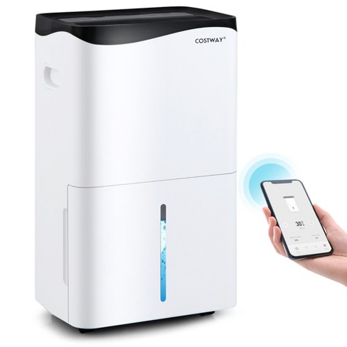 Costway 100-pint Dehumidifier For Home & Basements W/ Smart App& Alexa ...