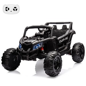 24V 2-Seater Kids Ride On UTV Car, Electric Vehicle w/Remote Control, LED Lights, Music, Suspension, EVA Wheels - 1 of 4
