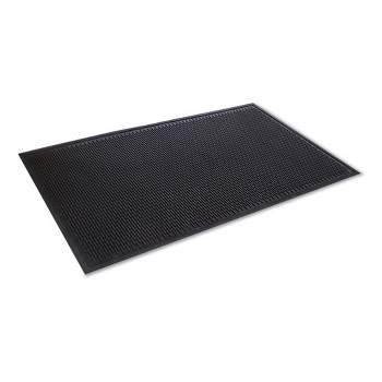 Crown Crown-Tred Indoor/Outdoor Scraper Mat, Rubber, 35.5 x 59.5, Black