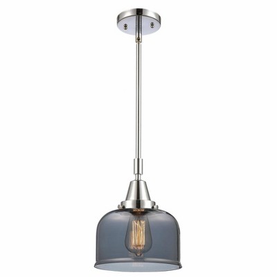 Bell - 1 Light Stem Hung Mini Pendant In Industrial Style-11.13 Inches Tall and 8 Inches Wide