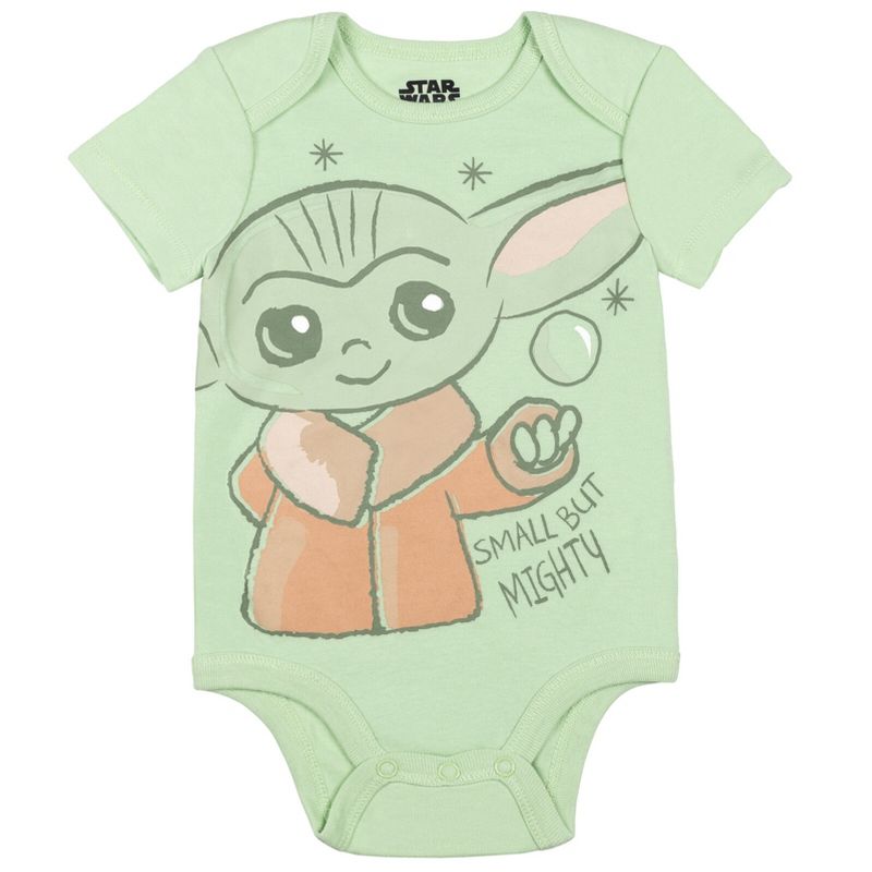 Star Wars The Child Baby 5 Pack Bodysuits Newborn to Infant, 3 of 8