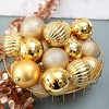 COZONY 34 Pcs Shatterproof Christmas Ball Ornament Set, Xmas Tree Hanging Decor for Holiday Wedding - 2 of 4