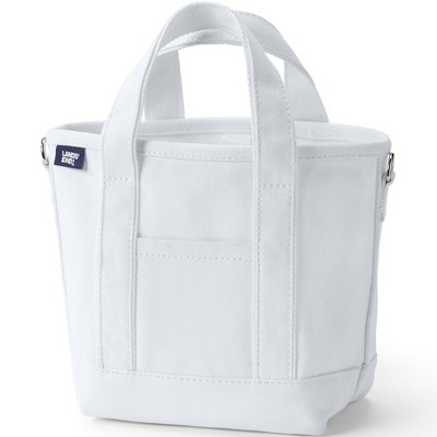 Lands' End Open Top Canvas Tote Bag