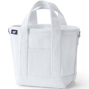Lands' End Open Top Canvas Tote Bag - 1 of 4