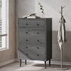 NicBex 5 Drawes Dresser Toolless Assembly Chests of Drawers Closet Organizers and Storage Tall Dresser for Bedroom, Living Room - 2 of 4