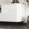LIVAREEmlen High Gloss Panel Modern TV Console, TV Stand, Entertainment Center with Storage Shelves,TV Cabinet for Living Room, Bedroom - 4 of 4