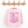 Long Live Country Girls Glitter - Youth Long Sleeve Graphic T-Shirt - 3 of 4
