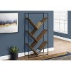 Monarch Specialties Bookshelf Bookcase Etagere 3 Tier 60InchH Office Bedroom Metal Laminate Black Brown Contemporary Modern - 2 of 4