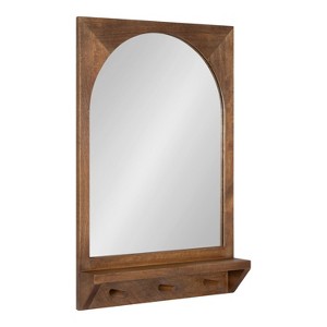 Kate and Laurel Andover Functional Mirror - Brown, 20x30 - 1 of 4