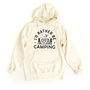 Simply Sage Market Women's Graphic Hoodie I'd Rather Be Camping Tent - 1 of 3