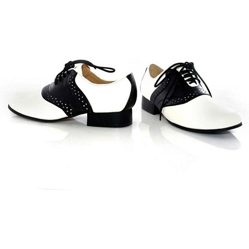 Girls black and white cheap saddle shoes