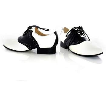 Ellie Shoes Saddle Shoe 1" Heel Child Shoes, White/Black