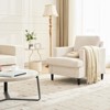 Accent Chair Modern Linen Living Room Chair for Living Room Sofa Chair with Wooden Legs Fabric Reading Living Room with Pillows Armchair - 4 of 4