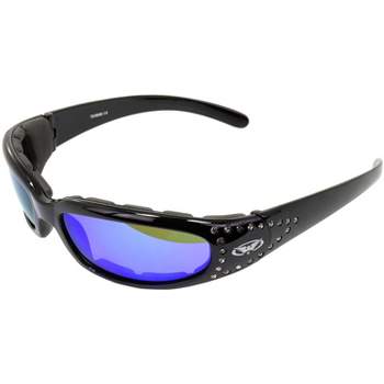 Global Vision Alumination 5 Safety Motorcycle Glasses with Polarized Gray Lenses