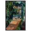 Art Remedy Entrance with Fountain Impresionism Landscape Wall Art Framed - 2 of 4