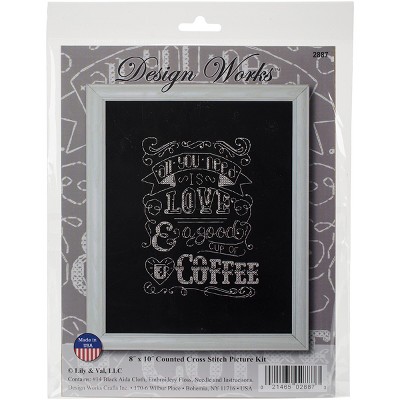 Design Works Counted Cross Stitch Kit 8"X10"-All You Need Is Love (14 Count)