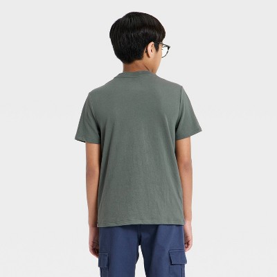 Детские Cat & Jack Boys' Short Sleeve Shark Graphic T-Shirt - Cat & Jack™ Charcoal Gray M — фото 3