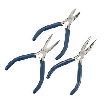 Chain Nose Pliers Molded Ridges Handles Jewelry Making Pliers