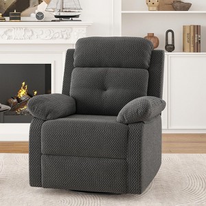 Kumasinova Small Rocker Recliner Chair for Adults,360° Swivel Recliner with Adjustable Backrest,Single Sofa for Living Room,Bedroom,Apartment - 1 of 4