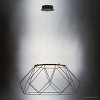 Urban Ambiance Luxury Minimalist Indoor Pendant,  12-5/16''H x 27-1/8"W x 27-1/8''D,  Matte Black Finish, UHP4582 - 3 of 4