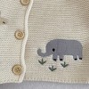 MyKids-Usa Autumn Arrival Baby Unisex Comfortable Animals Cartoon Embroidery Pattern Knitted Long Sleeves Cardigan - 3 of 4