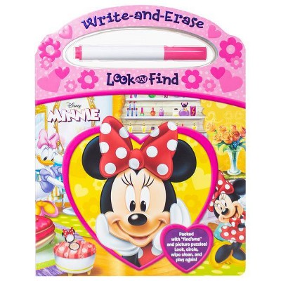 Disney Minnie Mouse - Write-And-Erase Look and Find - by  Editors of Phoenix International Publications (Mixed Media Product)