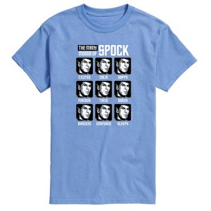 Men's - Star Trek - Spock Moods Short Sleeve Graphic T-Shirt - 1 of 4