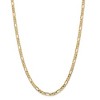 Black Bow Jewelry 4.75mm 14k Yellow Gold Flat Figaro Chain Necklace - 3 of 4