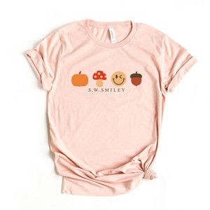 Simply Sage Market S.W.Smiley Fall Icons Short Sleeve Tee - 1 of 4