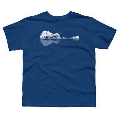 Boy's Design By Humans Nature Guitar By Maryedenoa T-Shirt