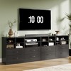 Garvee 4 Drawer Dresser for Bedroom, Modern Chest of Drawers, TV Stand Dresser Drawer Organizers with 6 Storage Cubbies for Living Room,Hallway - 2 of 4