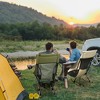 LakeForest "Portable Camping Rocking Chair – High Back, 198lbs Capacity, Foldable with Carry Bag for Patio, Beach, Lawn, Fishing & Travel" Beige - 4 of 4